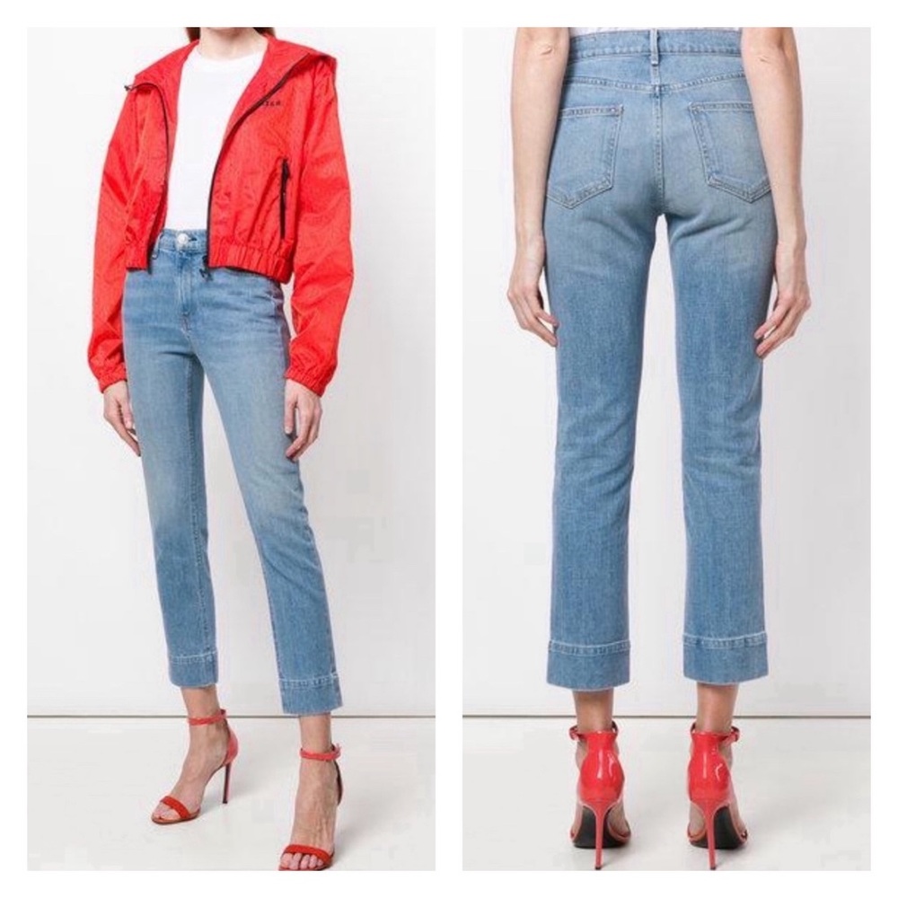 RAG & BONE The Waverly Straight Crop Preppy Jeans 25